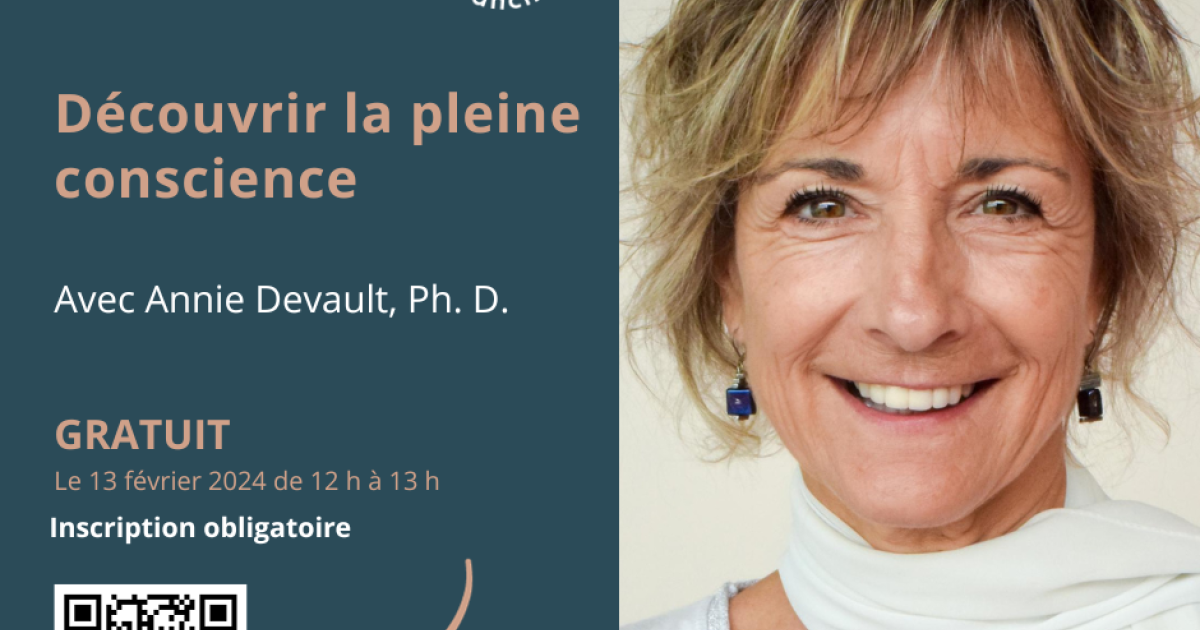 Découvrir la pleine conscience avec Annie Devault La formation continue UQO